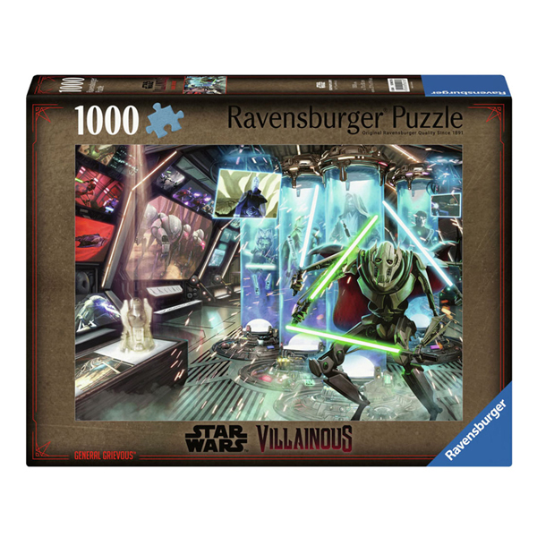 Legpuzzel Star Wars Villainous General Grievous, 1000st.