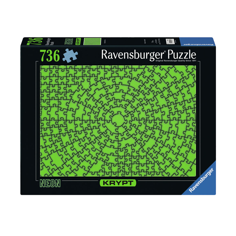 Puzzle Krypt Vert Néon, 736 pièces.