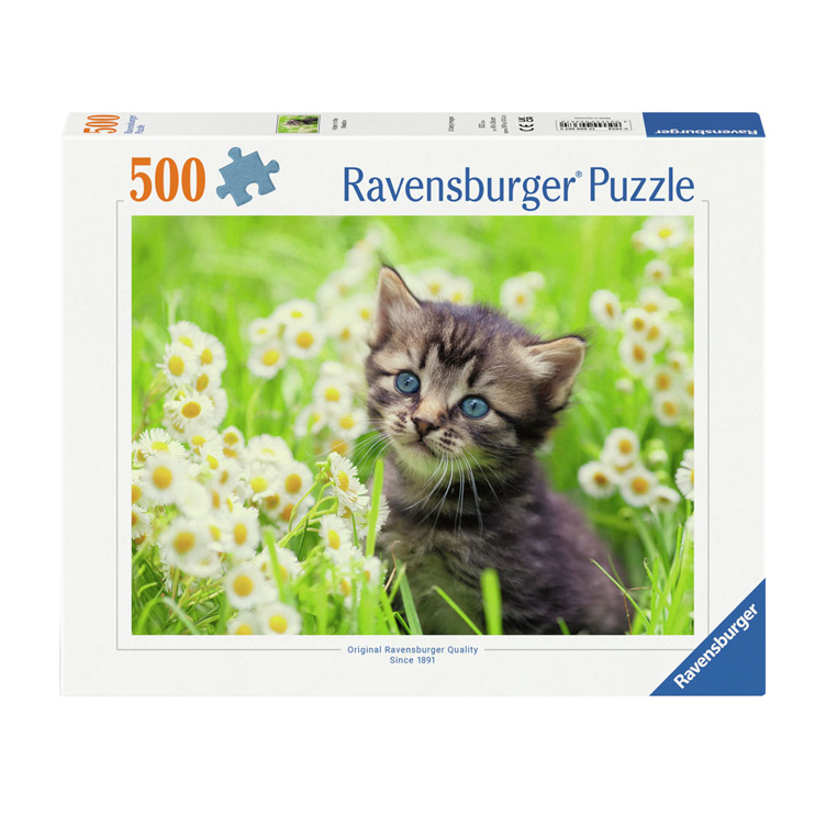 Puzzle Chaton dans le pré, 500 pcs.