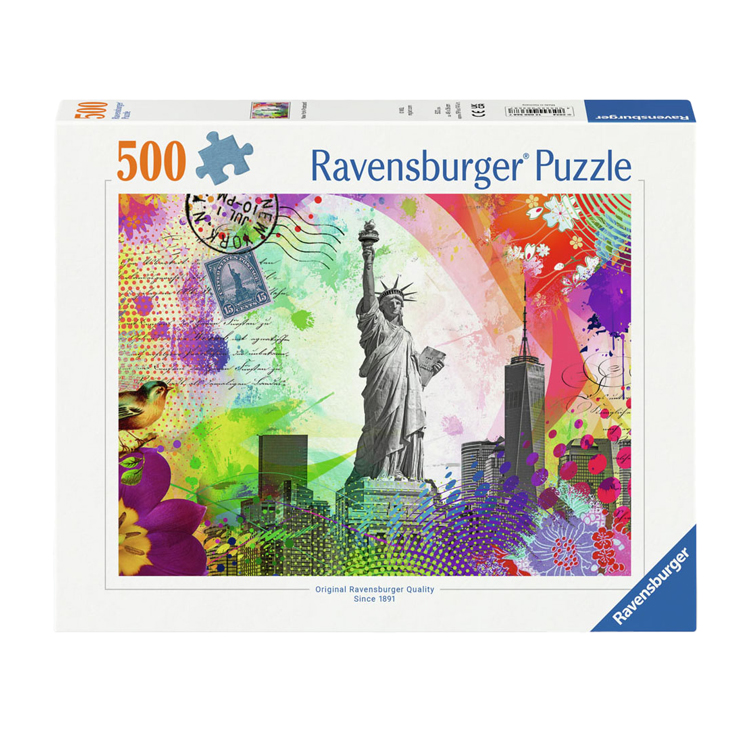 Puzzle Carte postale de New York, 500 pcs.