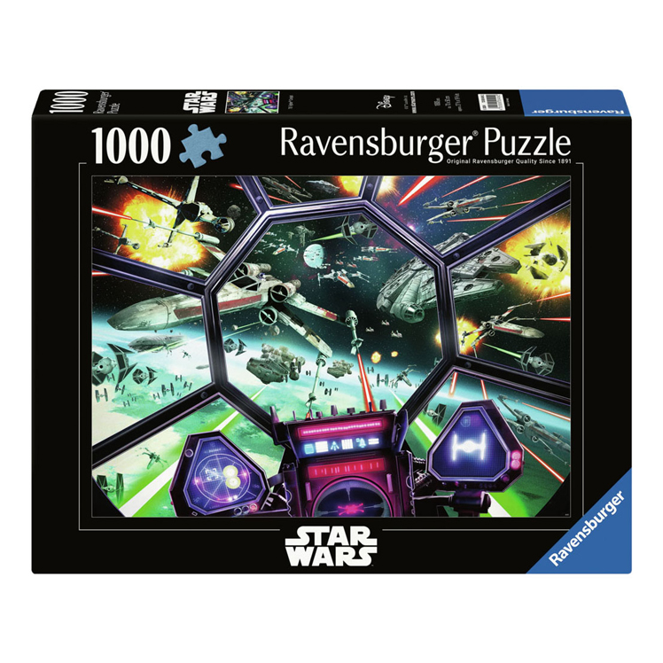 Ravensburger puzzel Star Wars: TIE Fighter Cockpit - Legpuzzel - 1000 stukjes