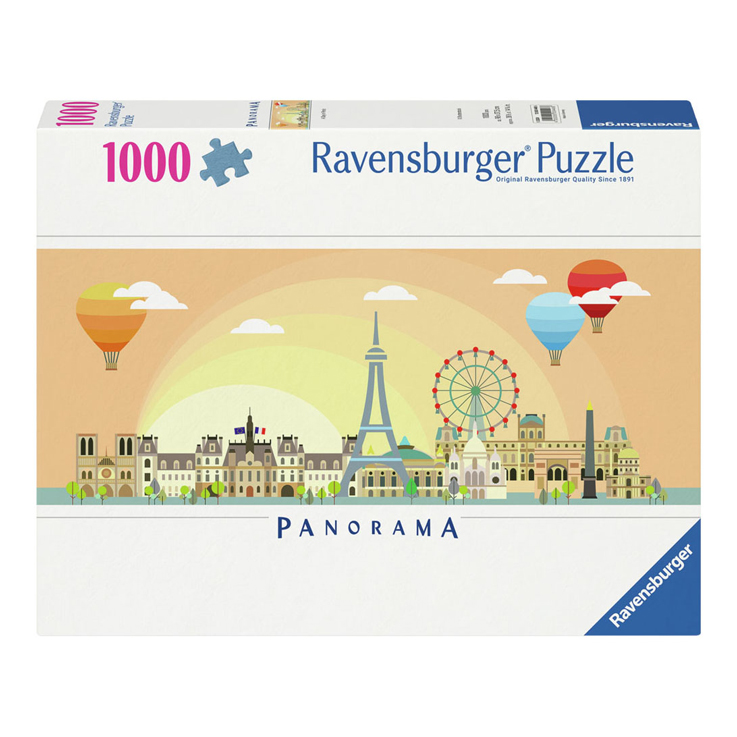 Puzzle Ein Tag in Paris, 1000 Teile.