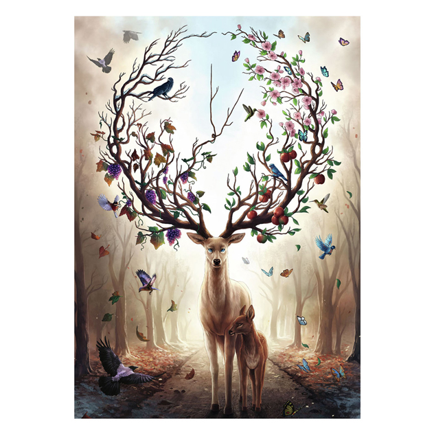 Puzzle Magic Deer, 1000 Teile.