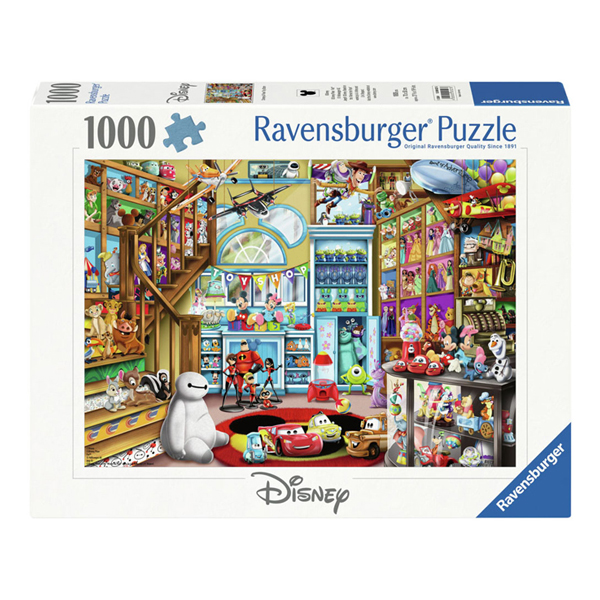 Puzzle Spielzeugladen, 1000 Teile.