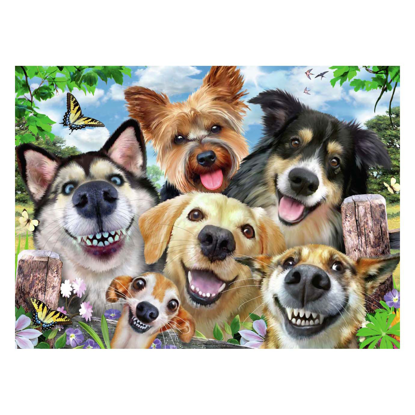 Puzzle Happy Dogs, 1000 Teile.