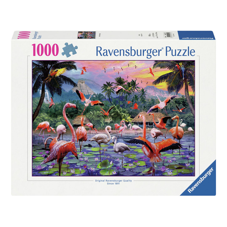 Puzzle Rosa Flamingos, 1000 Teile.