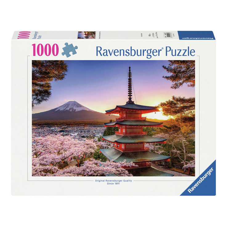 Puzzle Kirschblüte am Fuji-Berg, 1000 Teile.