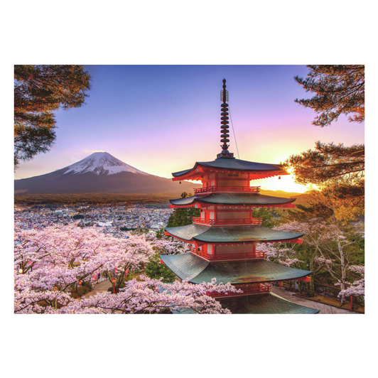 Puzzle Fleur de cerisier au mont Fuji, 1000 pcs.