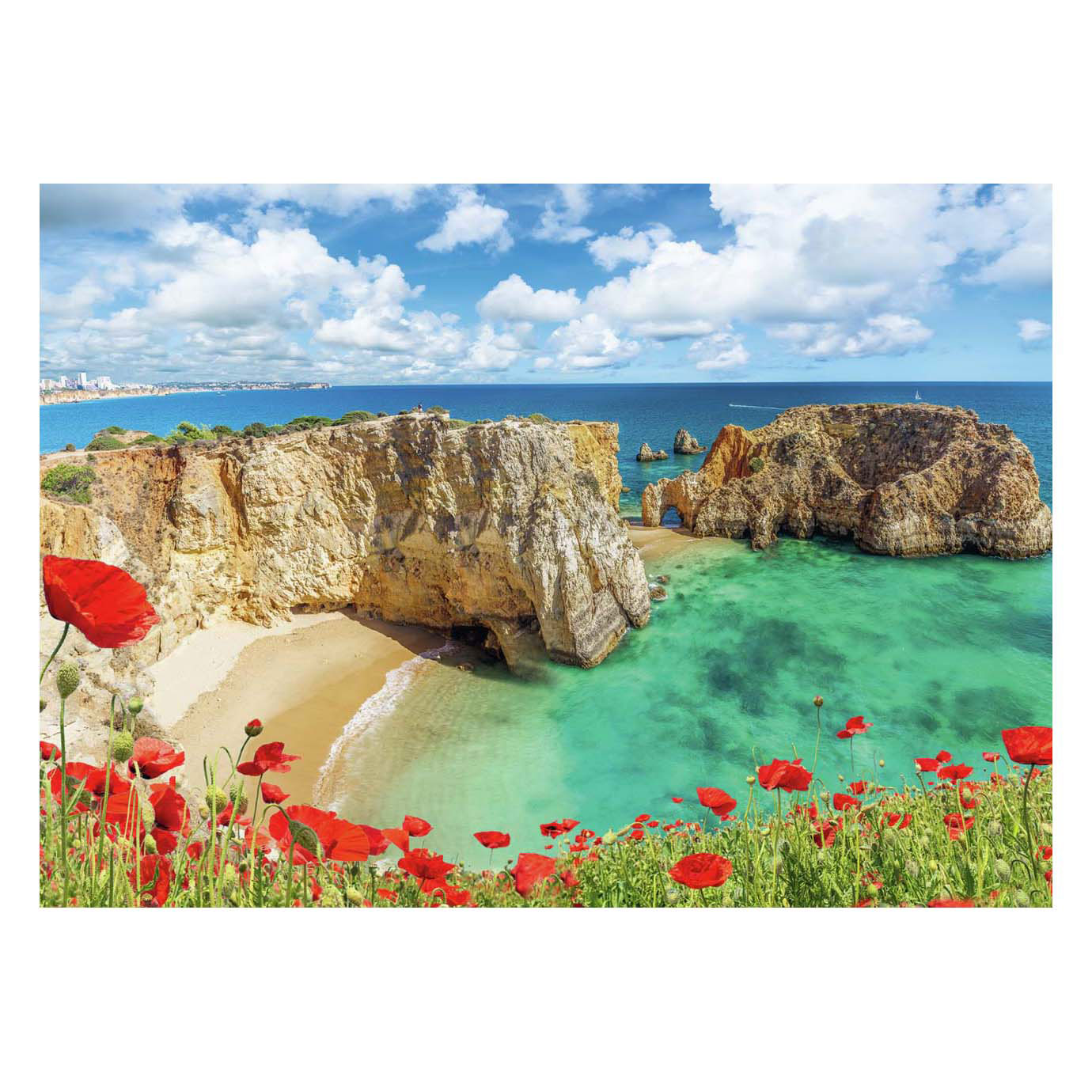 Puzzle Coquelicots en Algarve Portugal, 1000 pcs.