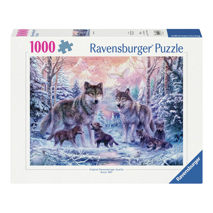 Puzzle Arktische Wölfe, 1000 Teile.