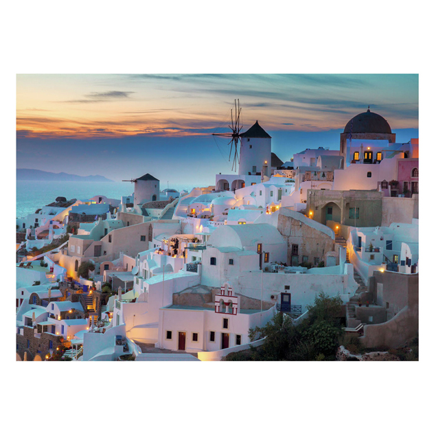 Puzzle-Abend auf Santorini, 1000 Teile.