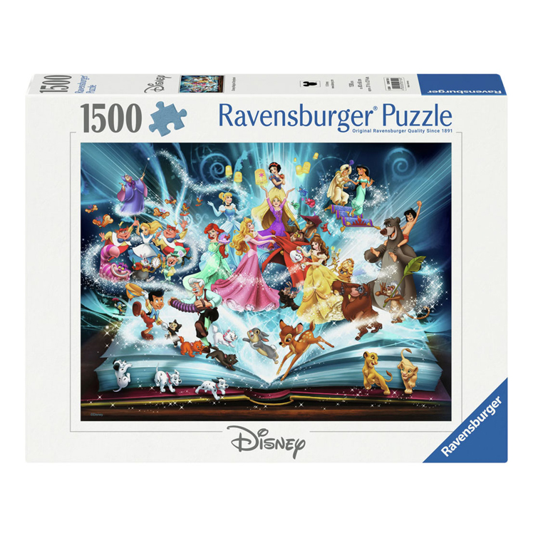 Puzzle Livre de conte de fées magique de Disney, 1500 pcs.