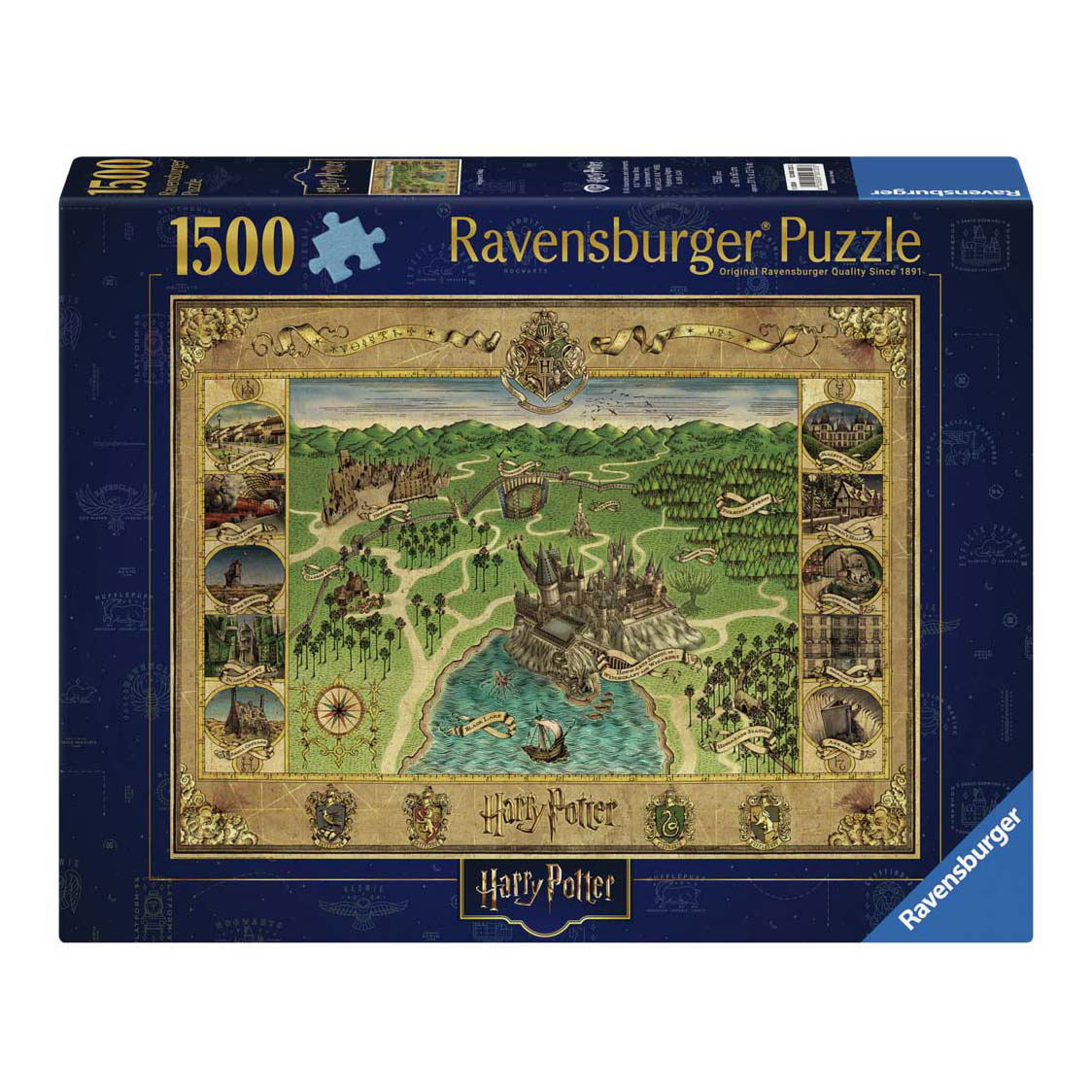 Puzzle Harry Potter La carte de Poudlard, 1500 pcs.