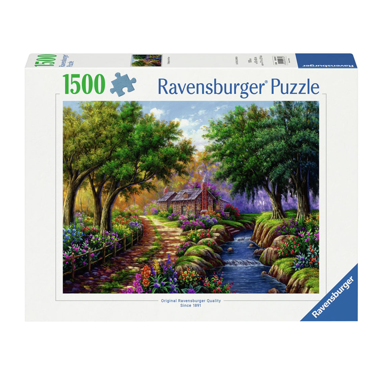 Puzzle Cottage by the River, 1500 Teile.