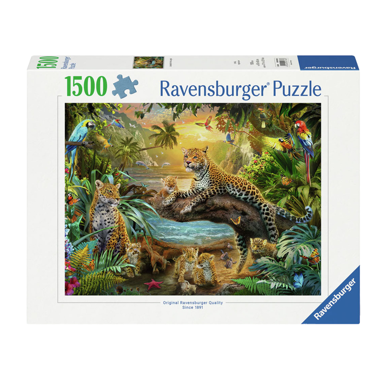 Puzzle Leoparden im Dschungel, 1500 Teile.