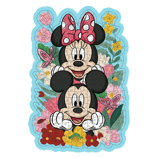 Houten Legpuzzel Mickey Mouse & Minnie Mouse, 300st.