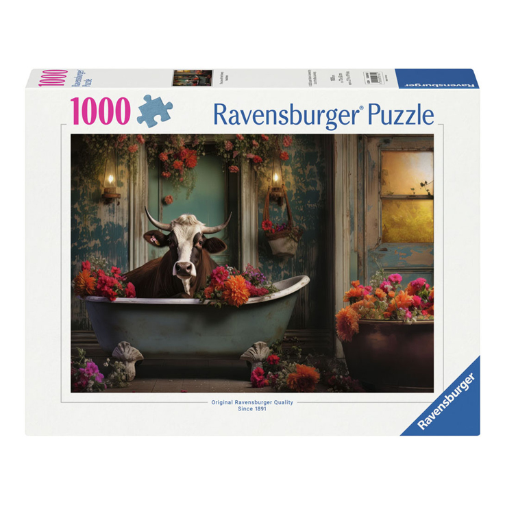 Puzzle La Vache dans la Baignoire, 1000pcs.