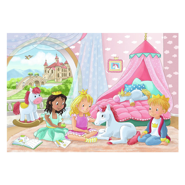 Puzzle Prinz & Prinzessin, 2x12 Teile.