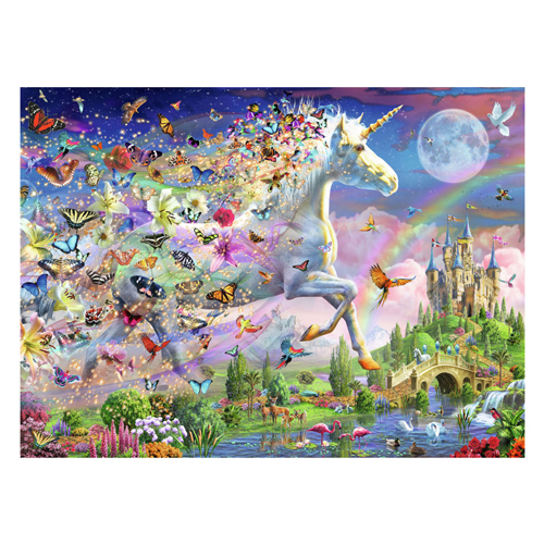 Puzzle XXL Fantasy Einhorn Star Line, 200 Teile.