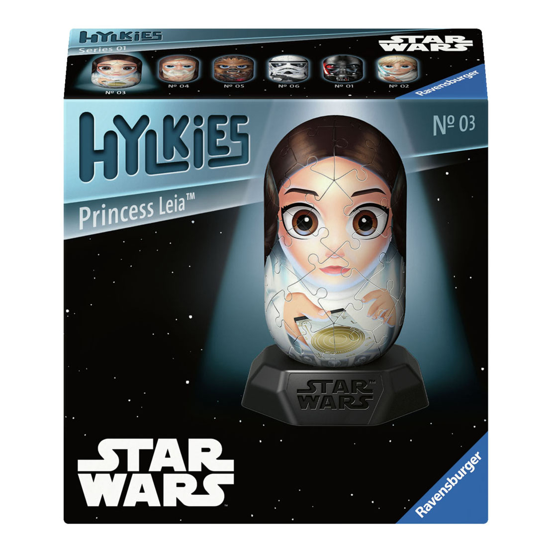 Puzzle 3D Hykkies Star Wars Princesse Leia, 54 pcs.