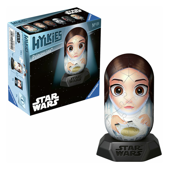 3D-Puzzle Hykkies Star Wars Prinzessin Leia, 54 Teile.