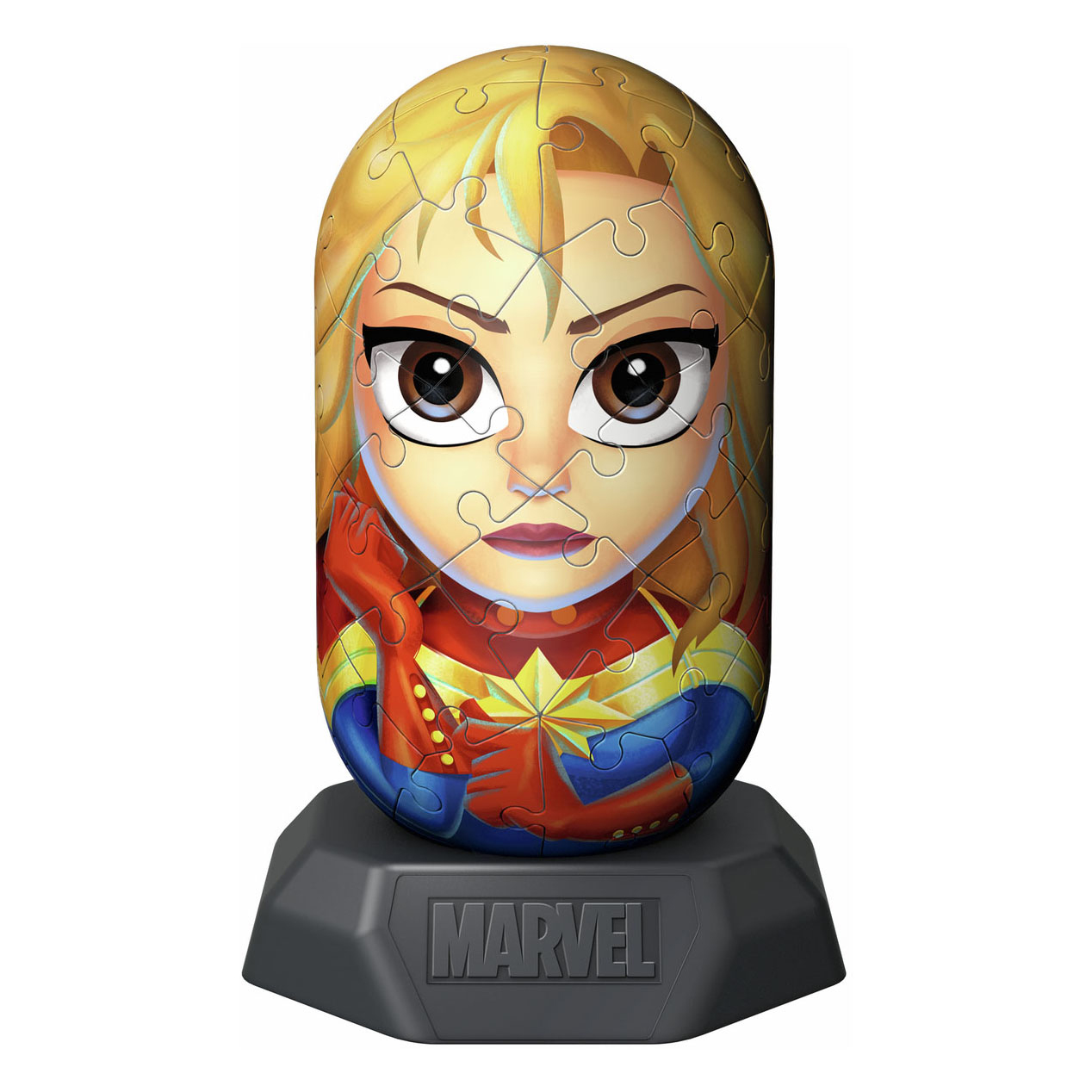 3D-Puzzle Hykkies Marvel Captain Marvel, 54 Teile.