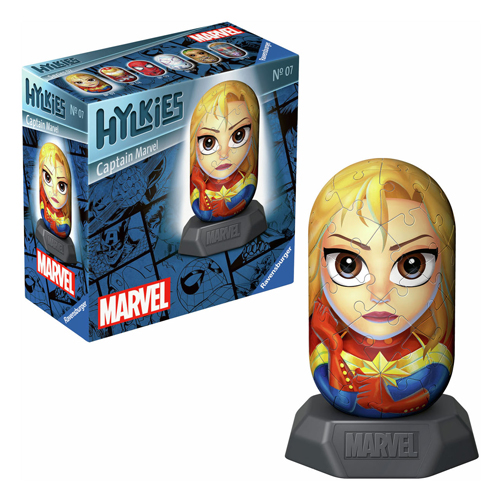 3D-Puzzle Hykkies Marvel Captain Marvel, 54 Teile.