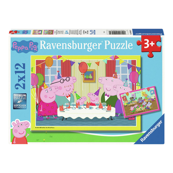 Puzzle Peppa Pig, 2x12 Teile.