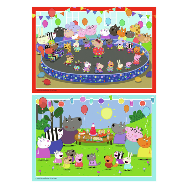 Puzzle Peppa Pig, 2x24 Teile.