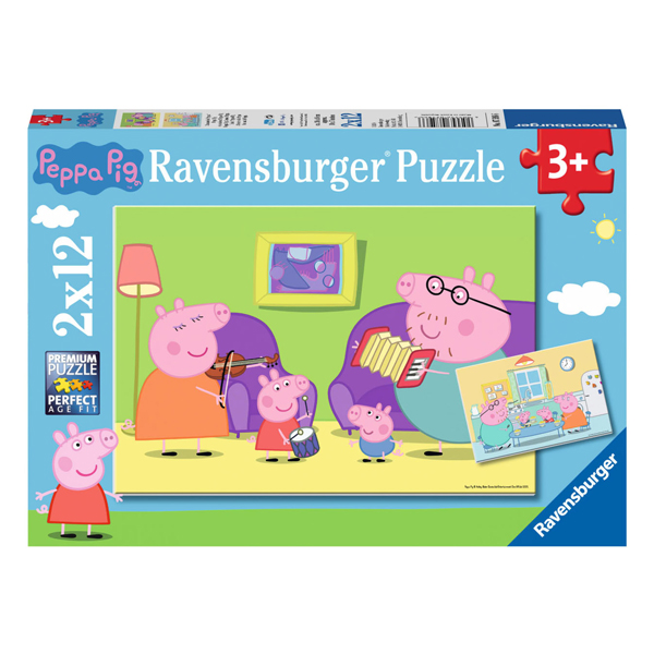 Puzzle À la maison avec Peppa Pig, 2x12 pcs.