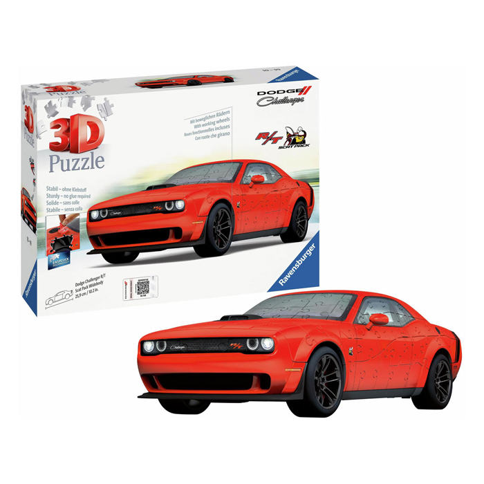 3D Puzzel Dodge Chall.R/T Scat Pack, 108st.