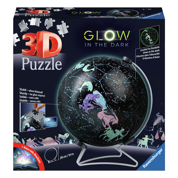 Puzzle 3D Constellations qui brillent dans le noir, 180 pièces.