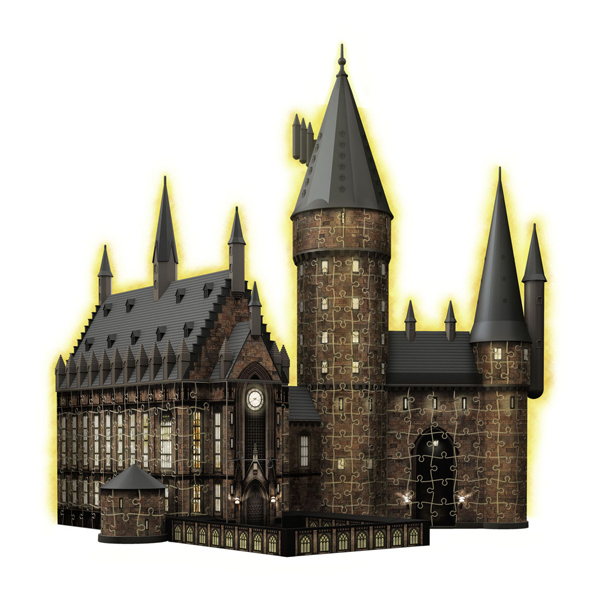 Puzzle 3D Harry Potter Poudlard La Grande Salle (édition nocturne), 540 pièces.