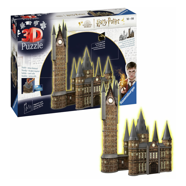 3D-Puzzle Hogwarts Astronomieturm (Nachtausgabe), 540 Teile.