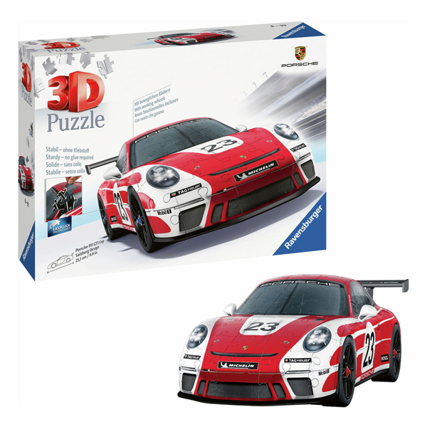 3D Puzzel Porsche 911 GT3 Cup Salzburg Design, 108st.