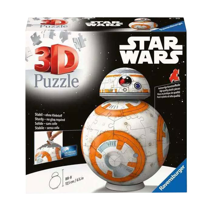 Puzzle 3D Star Wars BB-8, 99 pcs.