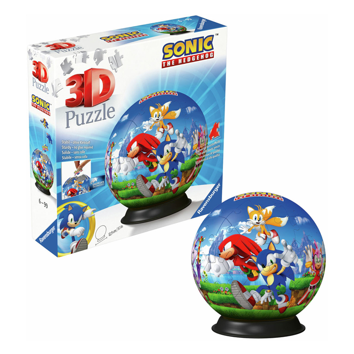 3D-Puzzleball Sonic the Hedgehog, 72 Stück.