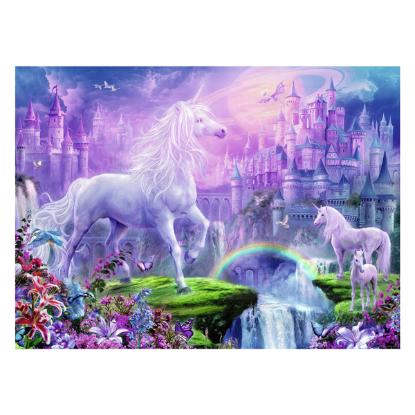 Puzzle XXL Royaume des Licornes, 100 pcs.