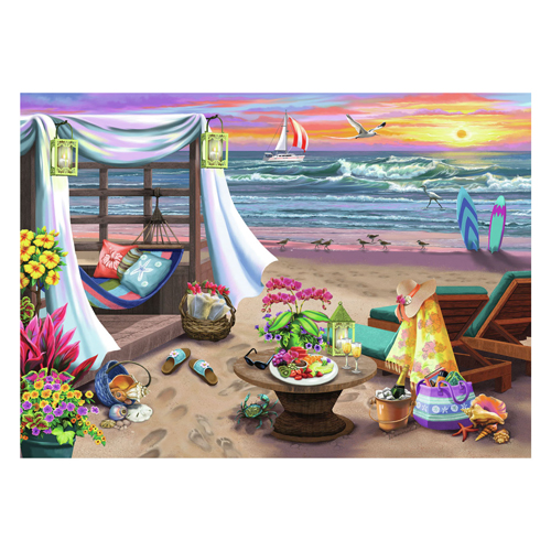 Puzzle Soirée plage, 500 pcs.