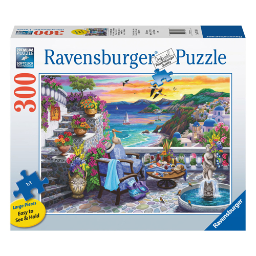 Puzzle Coucher de soleil de Santorin, 300 pcs.