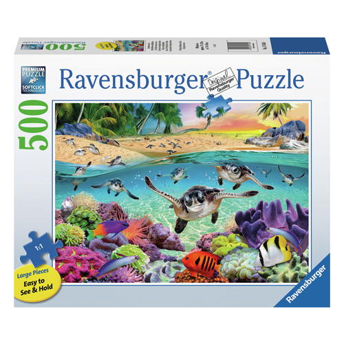 Puzzle Bébés tortues de mer, 500 pcs.