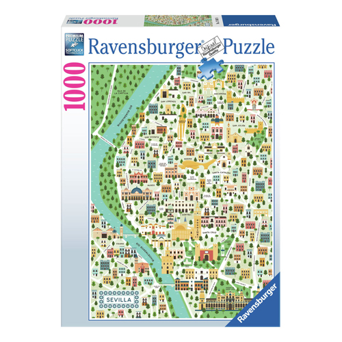 Puzzle Carte de Séville, 1000 pièces.