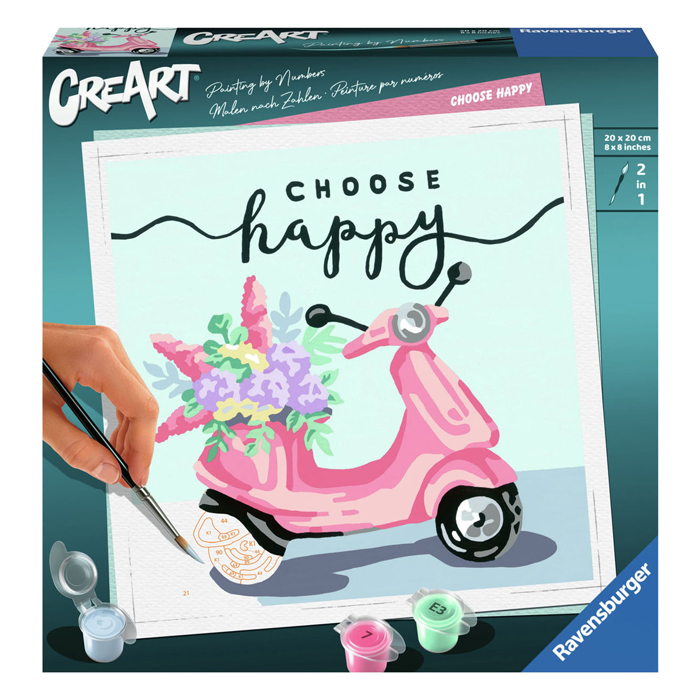 CreArt Peinture par numéros – Choisissez Happy