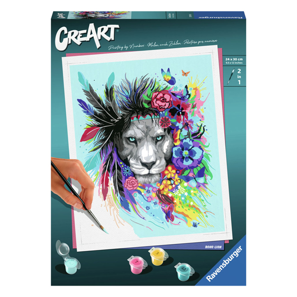 CreArt Peinture par numéros – Lion bohème