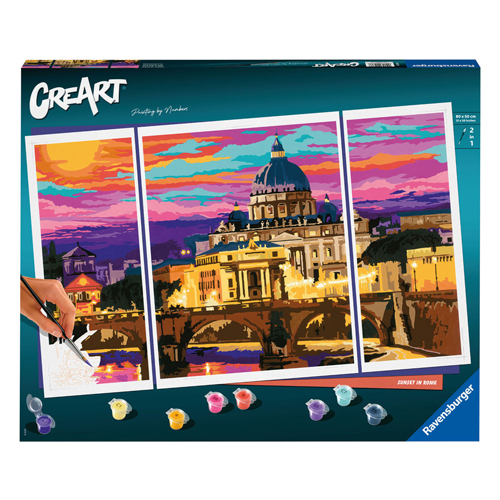 CreArt Peinture par numéros – Coucher de soleil à Rome