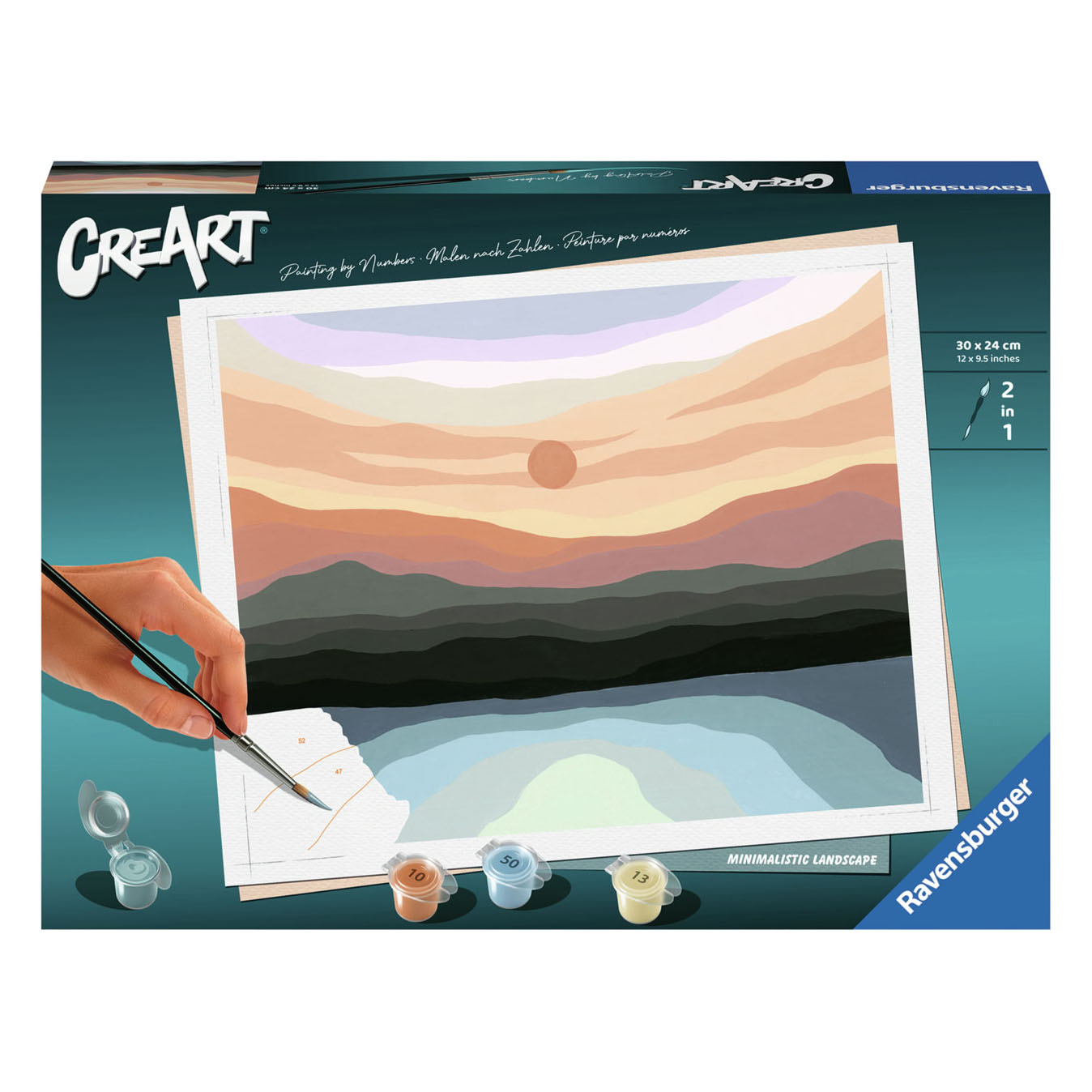 CreArt Peinture par numéros – Paysage minimaliste