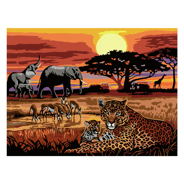 CreArt Peinture par numéros – Paysages de savane