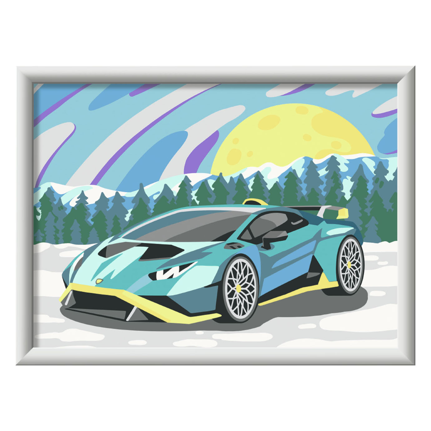 CreArt Peinture par numéros – Lamborghini bleue