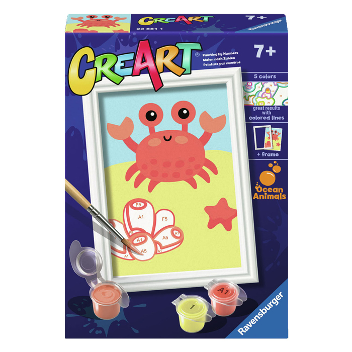 CreArt Peinture par numéros – Crabe tendance