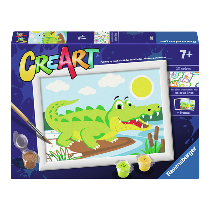 CreArt Peinture par numéros - Crocodile